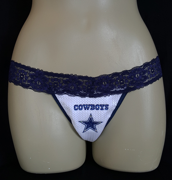 Sexy Nfl Football Dallas Cowboys Rhinestone Lace Thong Panty Panties on  Luulla